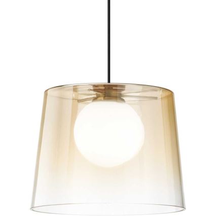 Ideal Lux - LED-Hängeleuchte FADE 1xG9/3W/230V d 27,3 cm golden/rauchig