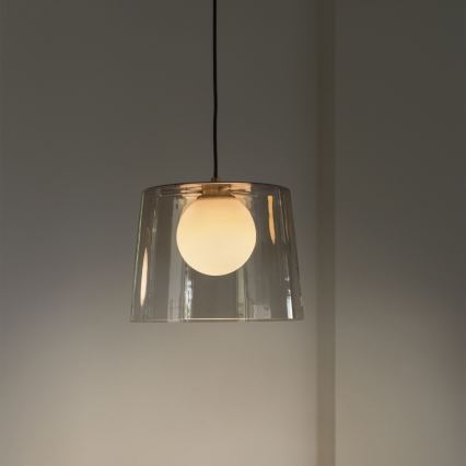Ideal Lux - LED-Hängeleuchte FADE 1xG9/3W/230V d 27,3 cm golden/rauchig