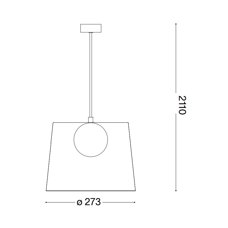 Ideal Lux - LED-Hängeleuchte FADE 1xG9/3W/230V d 27,3 cm kupfern/rauchig