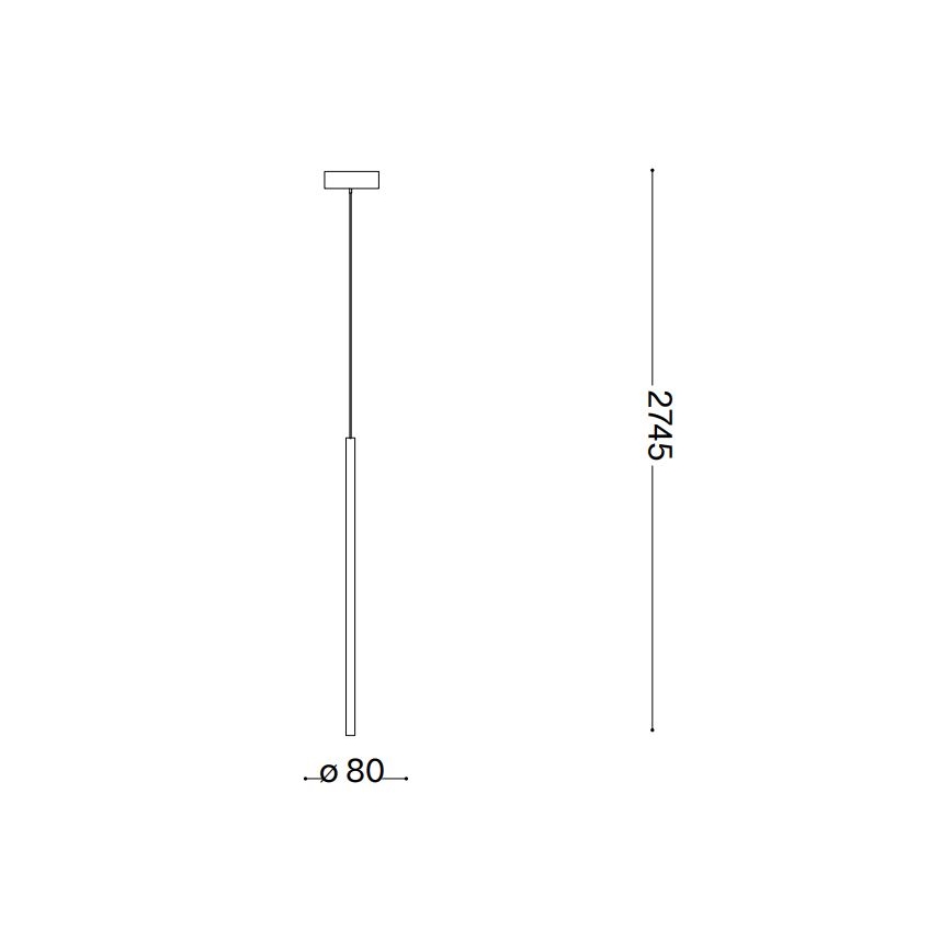 Ideal Lux - LED-Hängeleuchte FILO LED/3,5W/230V 3000K CRI 90 weiß