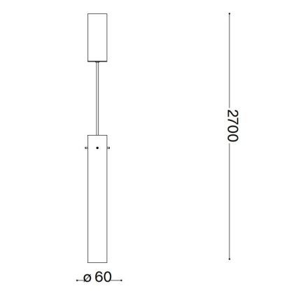 Ideal Lux - LED-Hängeleuchte FLAM LED/10W/230V d 6 cm CRI 90 rauchig