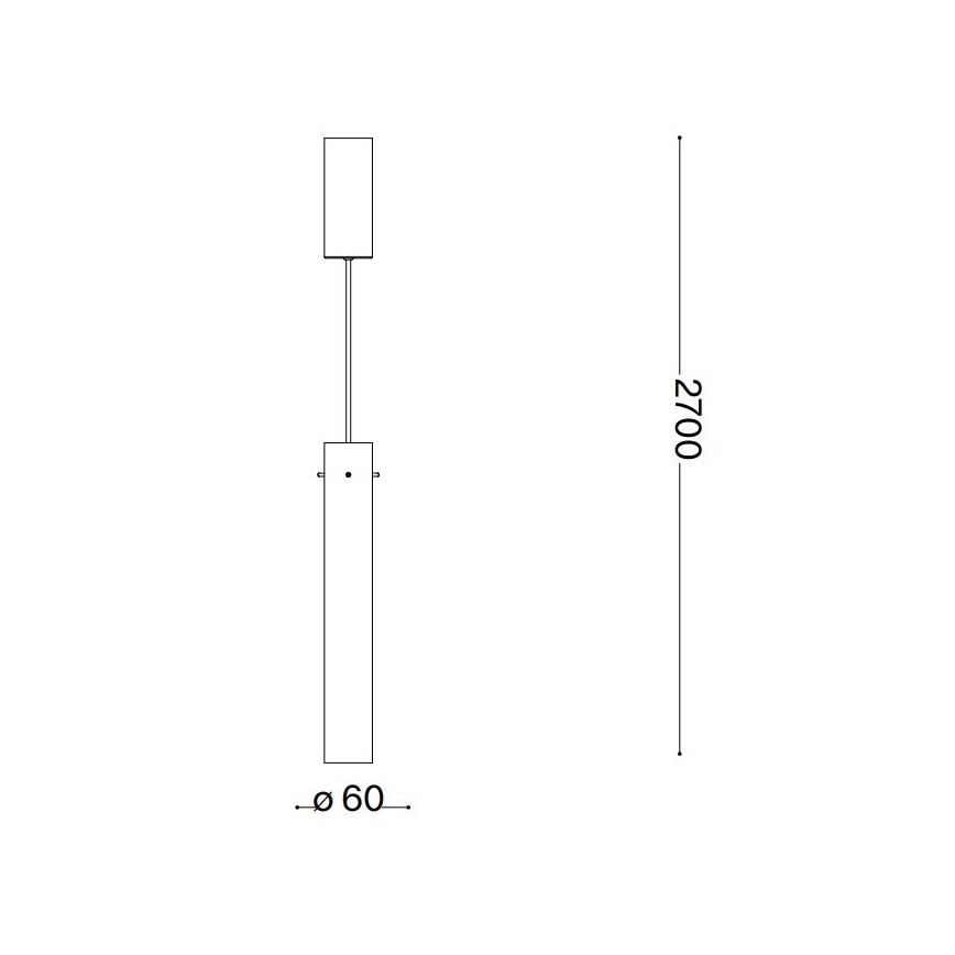 Ideal Lux - LED-Hängeleuchte FLAM LED/10W/230V d 6 cm CRI 90 rauchig