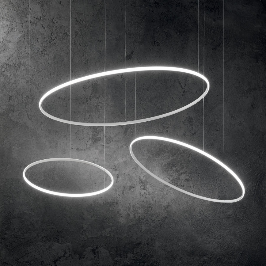 Ideal Lux - LED-Hängeleuchte HULAHOOP LED/39W/230V 3000K d 81,5 cm CRI 90 weiß