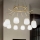Ideal Lux - LED-Hängeleuchte KAROUSEL 10xG9/3W/230V d 82,5 cm Messing