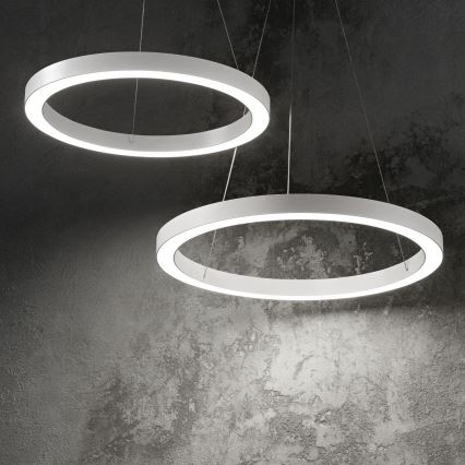 Ideal Lux - LED-Hängeleuchte ORACLE LED/28W/230V 3000K d 50 cm CRI 90 weiß