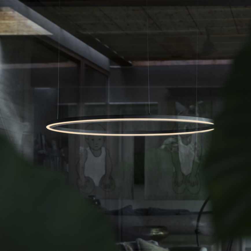 Ideal Lux - LED-Hängeleuchte ORACLE LED/89W/230V 3000K d 150 cm schwarz