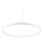 Ideal Lux - LED-Hängeleuchte ORACLE SLIM LED/53W/230V 2700K d 90 cm weiß