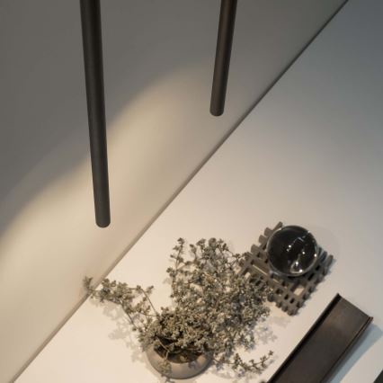 Ideal Lux - LED-Hängeleuchte ULTRATHIN LED/11,5W/230V CRI 90 schwarz