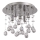 Ideal Lux - LED-Kristall-Deckenleuchte MOONLIGHT 5xG9/3W/230V d 26 cm glänzendes Chrom