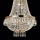 Ideal Lux - LED-Kristall-Kronleuchter an Kette CAESAR 6xG9/3W/230V d 38 cm golden