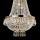 Ideal Lux - LED-Kristallkronleuchter mit Kette CAESAR 12xG9/3W/230V Durchmesser 55 cm, goldfarben