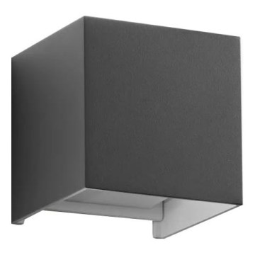 Ideal Lux - LED-Outdoor-Wandleuchte ATOM LED/12W/230V CRI 90 IP54 anthrazit