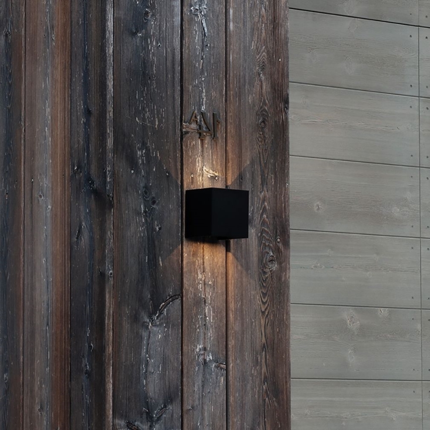 Ideal Lux - LED-Outdoor-Wandleuchte ATOM LED/12W/230V CRI 90 IP54 schwarz