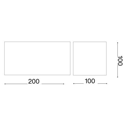Ideal Lux - LED-Outdoor-Wandleuchte ATOM LED/25W/230V CRI 90 IP54 schwarz