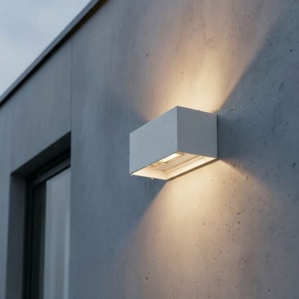 Ideal Lux - LED-Outdoor-Wandleuchte ATOM LED/25W/230V CRI 90 IP54 weiß