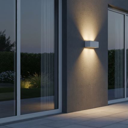 Ideal Lux - LED-Outdoor-Wandleuchte ATOM LED/25W/230V CRI 90 IP54 weiß