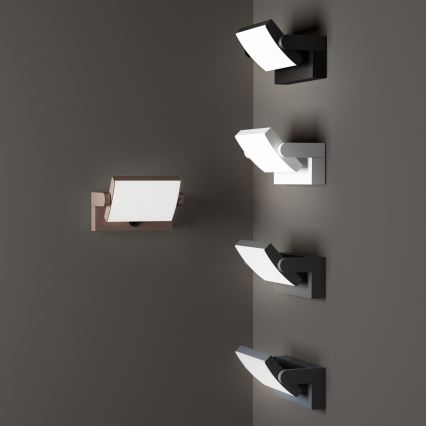 Ideal Lux - LED-Outdoor-Wandleuchte mit Sensor SWIPE LED/21W/230V CRI 90 IP54 anthrazit