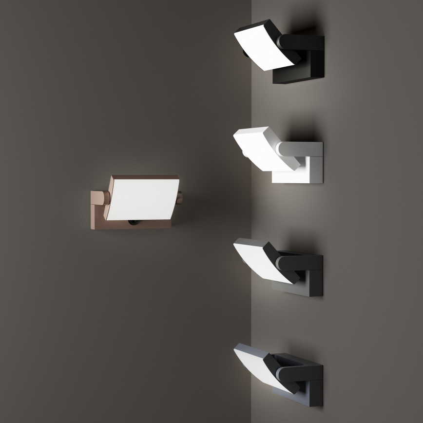 Ideal Lux - LED-Outdoor-Wandleuchte mit Sensor SWIPE LED/21W/230V CRI 90 IP54 anthrazit