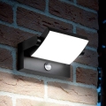 Ideal Lux - LED-Outdoor-Wandleuchte mit Sensor SWIPE LED/21W/230V CRI 90 IP54 schwarz