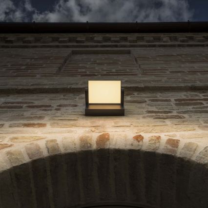Ideal Lux - LED-Outdoor-Wandleuchte SWIPE LED/21W/230V CRI 90 IP54 braun