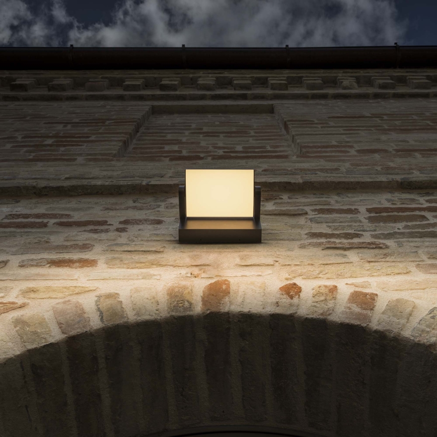 Ideal Lux - LED-Outdoor-Wandleuchte SWIPE LED/21W/230V CRI 90 IP54 braun