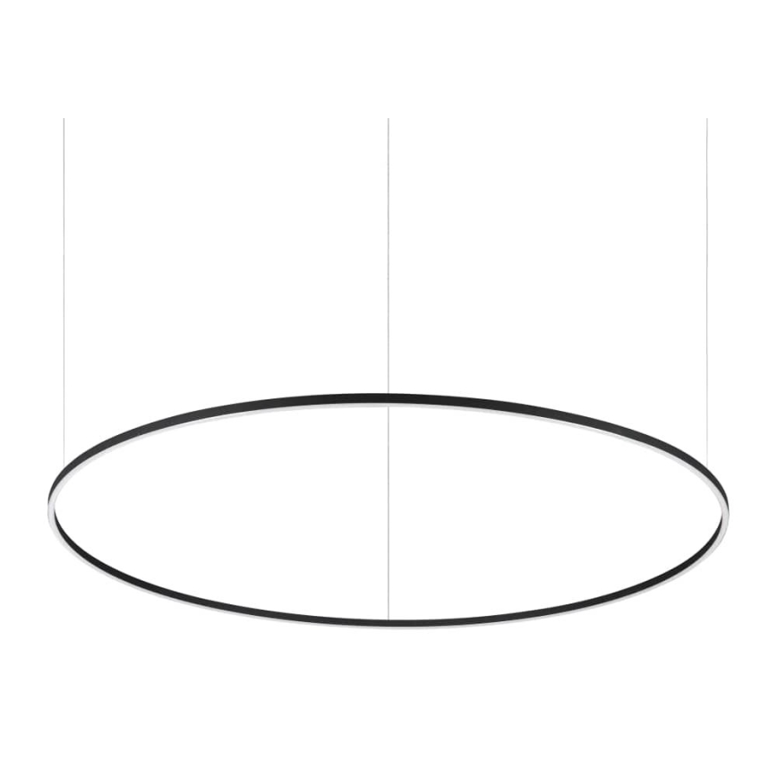 Ideal Lux - LED-Pendelleuchte mit Seilaufhängung ORACLE SLIM LED/83W/230V 4000K CRI 90 Ø 150 cm schwarz