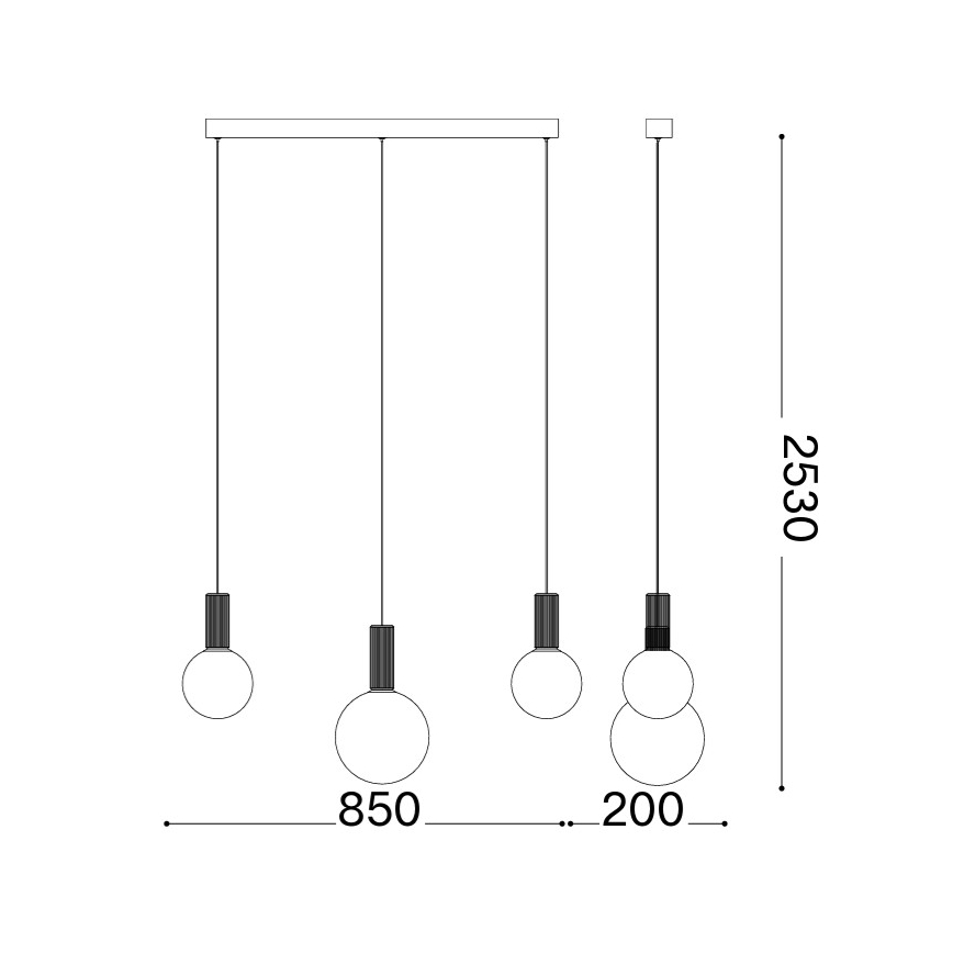 Ideal Lux - LED-Pendelleuchte an Kabel ODEON LED/20W/230V CRI 90 beige/weiß