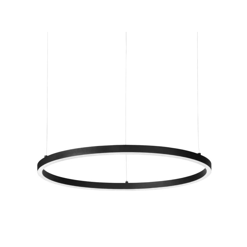 Ideal Lux - LED-Pendelleuchte an Kabel ORACLE SLIM LED/29W/230V 3000K CRI 90 Ø 50 cm schwarz