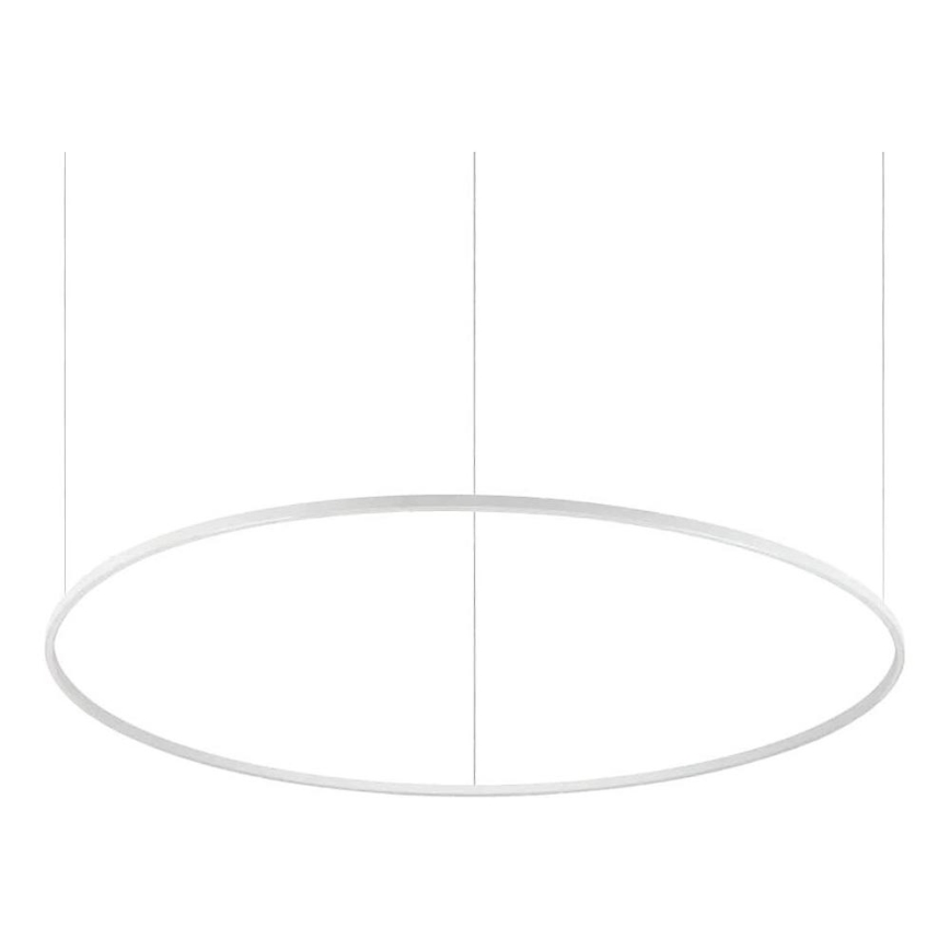 Ideal Lux - LED-Pendelleuchte an Kabel ORACLE SLIM LED/83W/230V 3000K CRI 90 Ø 150 cm weiß