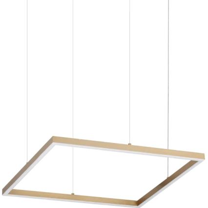Ideal Lux - LED-Pendelleuchte mit Seilabhängung ORACLE SLIM LED/33W/230V 3000K CRI 90 50x50 cm goldfarben
