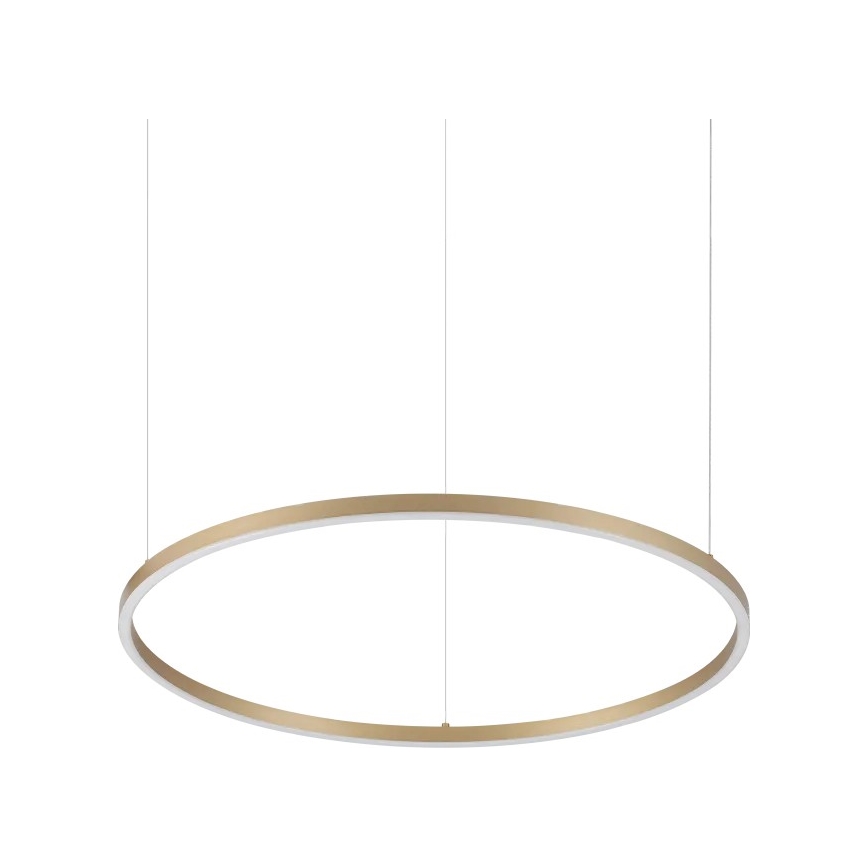 Ideal Lux - LED-Hängeleuchte an Seil ORACLE SLIM LED/37W/230V 3000K CRI 90 Ø 70 cm, goldfarben