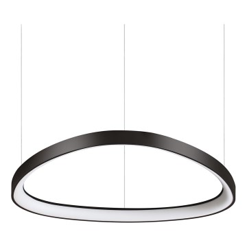 Ideal Lux - LED-Pendelleuchte an Stahlseil GEMINI LED/47W/230V 2700K Ø 61 cm CRI 90 schwarz