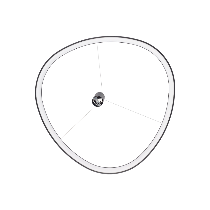 Ideal Lux - LED-Pendelleuchte an Stahlseil GEMINI LED/47W/230V 2700K Ø 61 cm CRI 90 schwarz