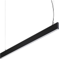 Ideal Lux - LED-Pendelleuchte an Stahlseil STEEL LED/29W/230V 3000K CRI 90 120 cm schwarz