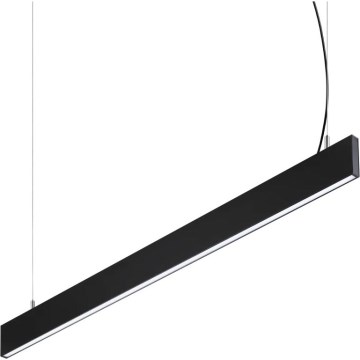 Ideal Lux - LED-Pendelleuchte an Stahlseil STEEL LED/29W/230V 4000K CRI 90 120 cm schwarz