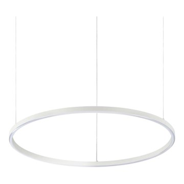 Ideal Lux - LED-Pendelleuchte mit Kabelaufhängung ORACLE SLIM LED/37W/230V 3000K CRI 90 Ø 70 cm weiß
