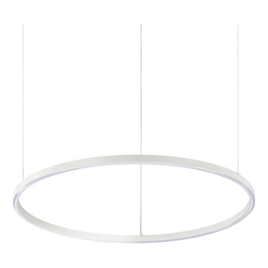 Ideal Lux - LED-Pendelleuchte mit Kabelaufhängung ORACLE SLIM LED/37W/230V 3000K CRI 90 Ø 70 cm weiß