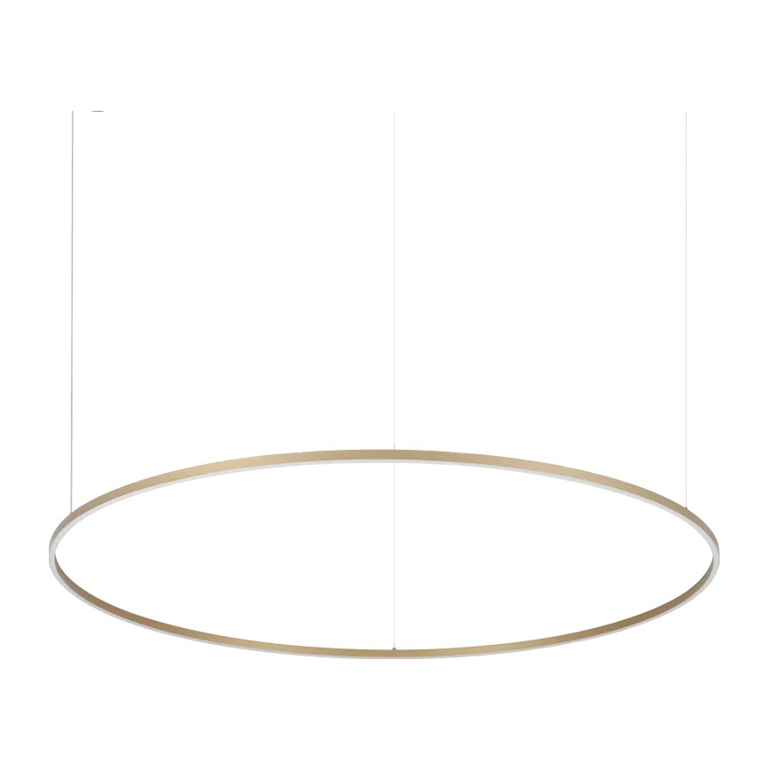 Ideal Lux - LED-Hängeleuchte an Kabel ORACLE SLIM LED/81W/230V 3000K CRI 90 Ø 150 cm goldfarben