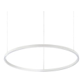 Ideal Lux - LED-Pendelleuchte ORACLE SLIM an Stahlseil LED/37W/230V 4000K CRI 90 Ø 70 cm weiß