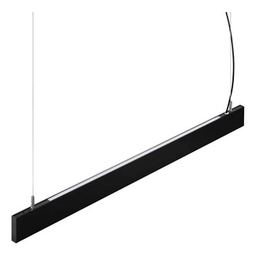 Ideal Lux - LED-Pendelleuchte STEEL an Kabel, LED 29W, 230V, 4000K, CRI 90, 120 cm, schwarz