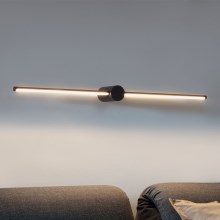 Ideal Lux - LED-Spiegelbeleuchtung für Badezimmer FILO LED/12,5W/230V IP44 schwarz