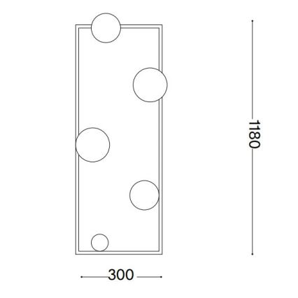 Ideal Lux - LED-Stehleuchte ANGOLO 5xG9/3W/230V Messing
