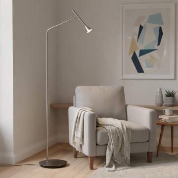 Ideal Lux - LED Stehleuchte DIESIS LED/4,5W/230V CRI 95 mattierter Chrom
