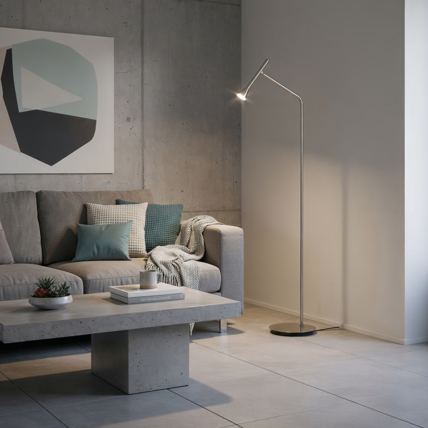 Ideal Lux - LED Stehleuchte DIESIS LED/4,5W/230V CRI 95 mattierter Chrom