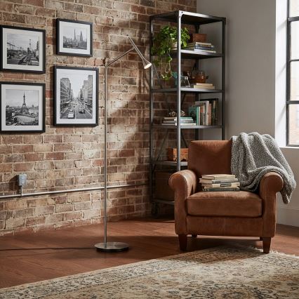 Ideal Lux - LED Stehleuchte DIESIS LED/4,5W/230V CRI 95 mattierter Chrom