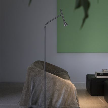 Ideal Lux - LED Stehleuchte DIESIS LED/4,5W/230V CRI 95 mattierter Chrom