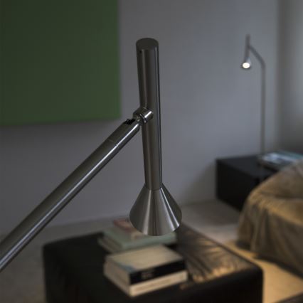 Ideal Lux - LED Stehleuchte DIESIS LED/4,5W/230V CRI 95 mattierter Chrom