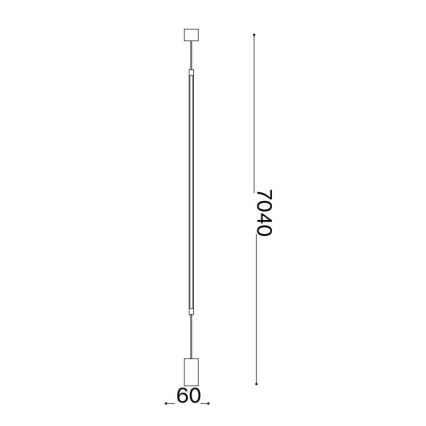 Ideal Lux - LED-Stehleuchte FILO LED/14W/230V 3000K CRI 90 Messing