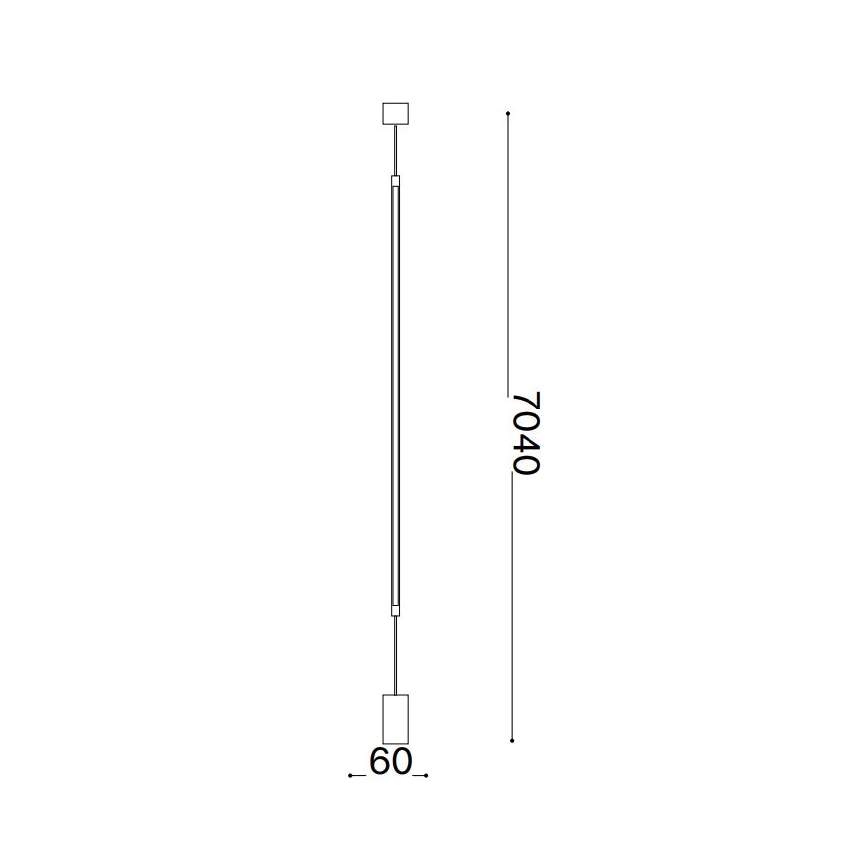 Ideal Lux - LED-Stehleuchte FILO LED/14W/230V 3000K CRI 90 Messing