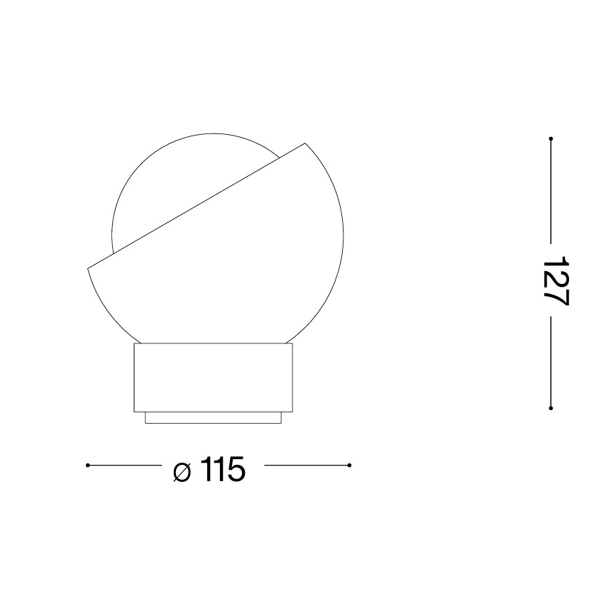 Ideal Lux - LED Tischlampe BLOOM 1xG9/3W/230V schwarz
